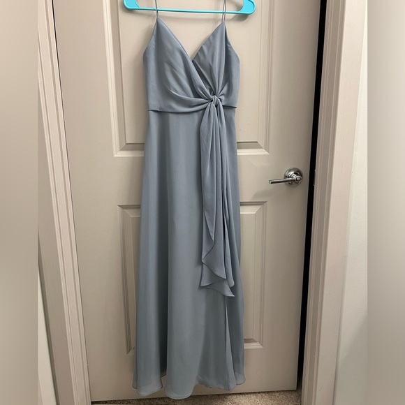 jenny yoo mayan blue bridesmaid dress Jenny Yoo Bridesmaid Dress Jude Forrest